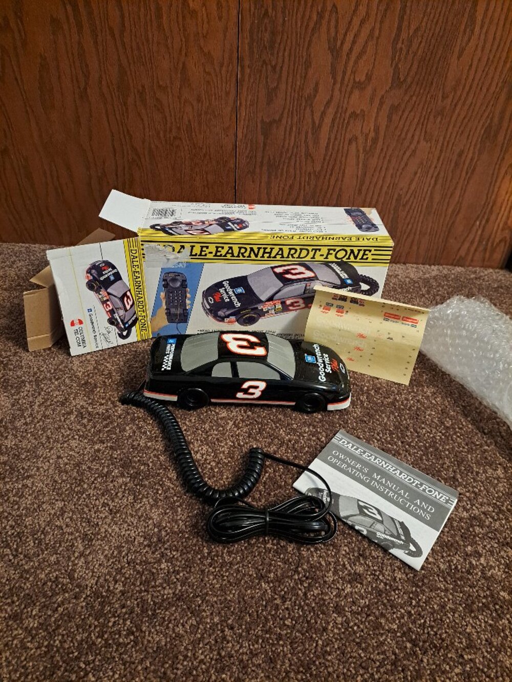 NIB Vintage Dale Earnhardt Sr #3 Goodwrench NASCAR Car Collectible Telephone - Picture 8 of 13